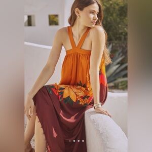 NWT Farm Rio Halter Maxi Dress